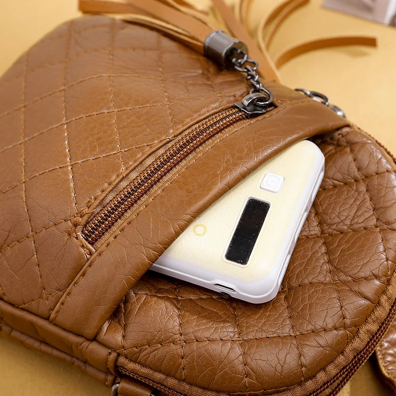 Высококачественная женская сумка через плечо из искусственной кожи мессенджер в