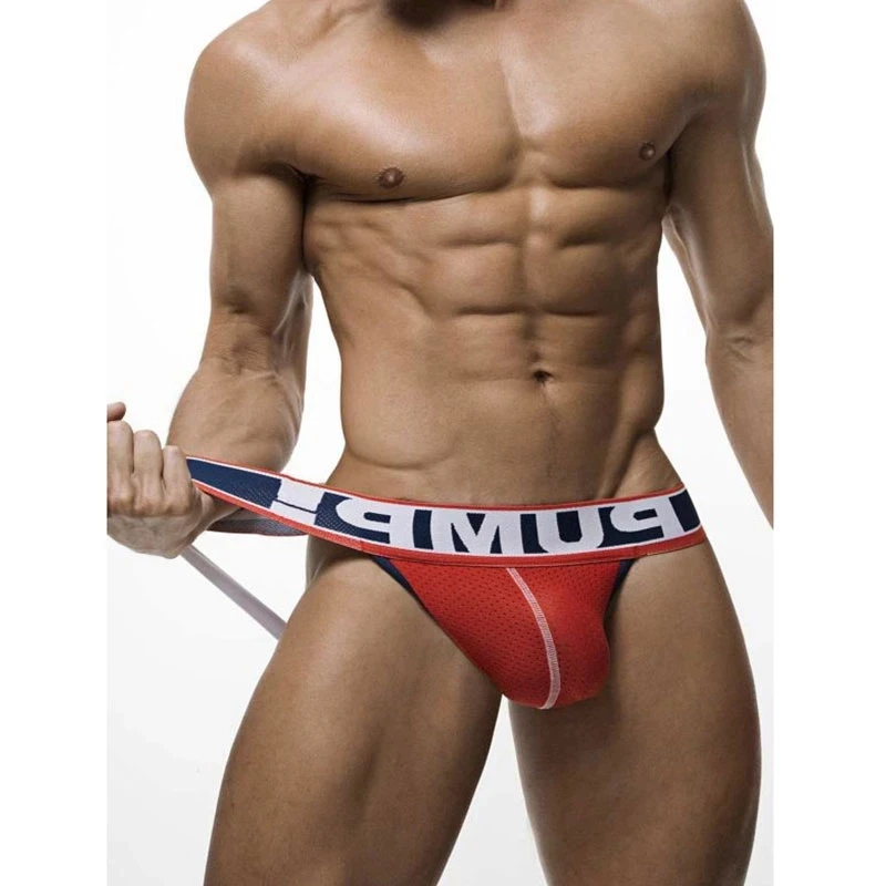 

Gay Men Underwear Sexy Mens Thongs Jockstrap Cotton Bikini G String Comfortable Mesh Panties Man Slip Lingerie Sissy Underpants