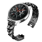 Металлический ремешок с бриллиантами для Samsung Galaxy Watch 4, 3, 42 мм, 46 мм, Active 2, 40 мм, 44 мм, ковбойская цепочка, женский браслет, 20 мм, 22 мм