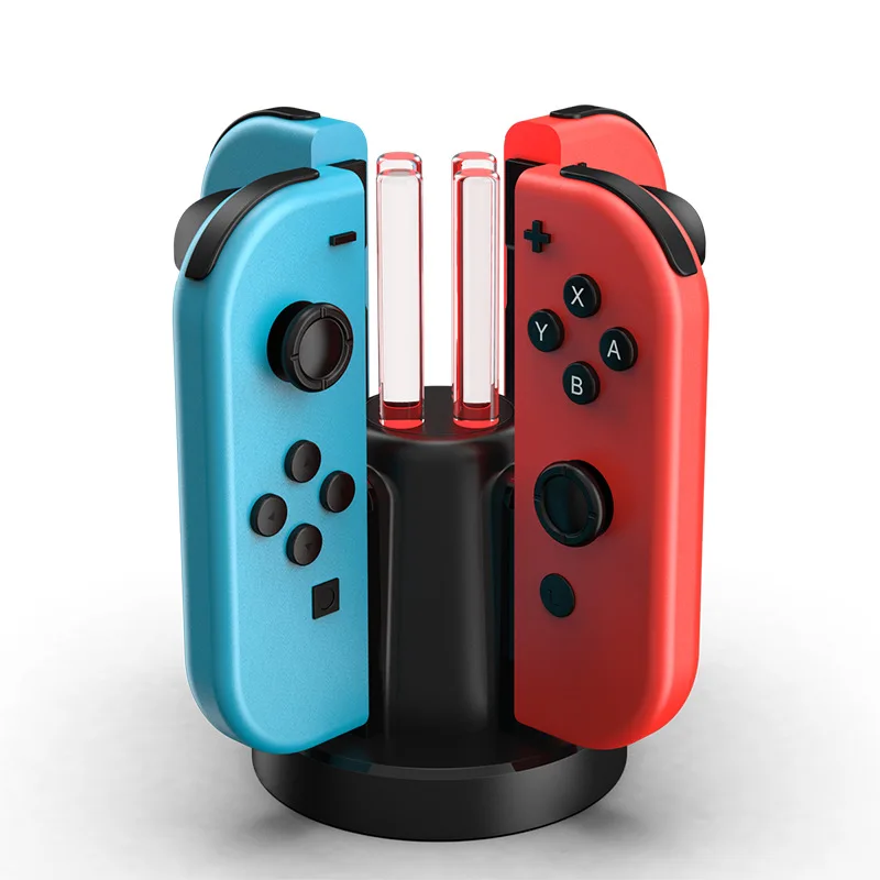 

Зарядное устройство для контроллера HEYSTOP Joy-Con, четырехв-1, зарядное устройство для игровой консоли для Nintendo Switch/OLED
