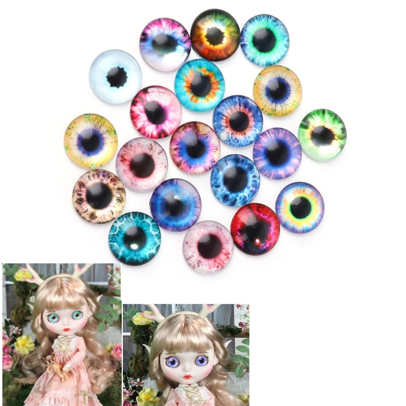 

20Pcs Glass Dolls Eye DIY Handcraft Animal Eyes Jewelry Accessories 10/16/20mm