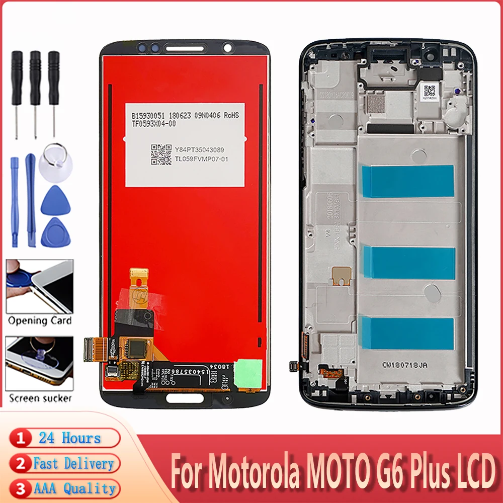 5 9 &quotОригинальный ЖК дигитайзер для Moto G6 Plus дисплей сенсорный экран с заменой