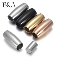 2pcs stainless steel magnetic clasps hole 6mm for leather cord magnet lace buckle for bracelet jewelry diy making accessories