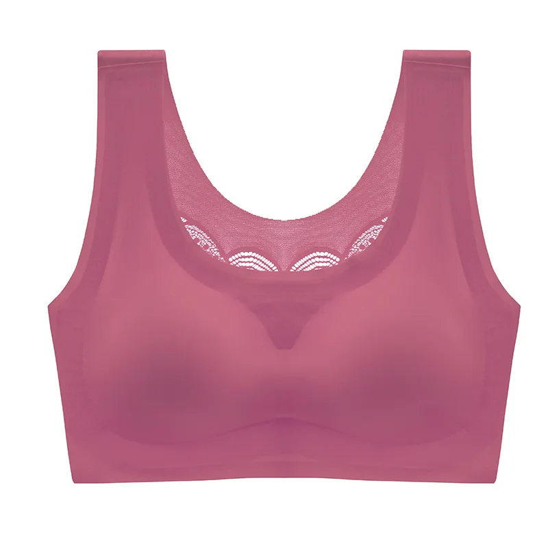 

Thin and large size vest-style seamless bra, sleep, sports and leisure, beautiful back underwear, gather and close breast bra