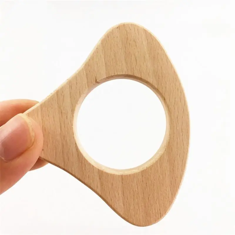 

2021 New No Paint Nursing Wooden Teether Wooden Rattles Baby Toys Puzzle Toys Newborn Toddler Infant Gift