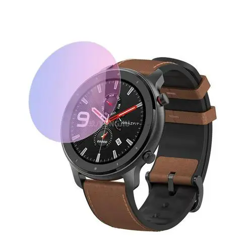purple 47mm Защитная закаленная пленка для AMAZFIT GTR Smart Watch 42/47 мм полного Экран 2.5D с уровнем твердости 9H гидрогель пленка из закаленного стекла протектор из закаленного Стекло - Цвет: purple 47mm
