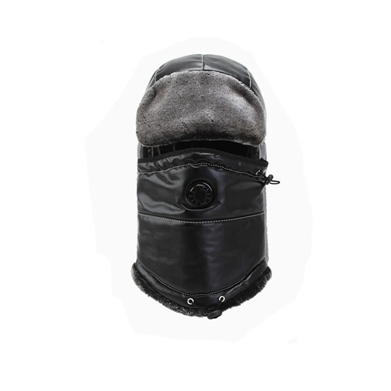 Мужские шапки-бомберы 2020 русская Толстая зимняя шапка меховая из ПУ со