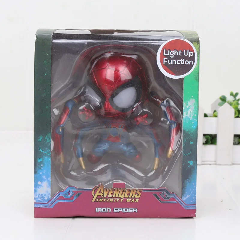 10cmnobase inbox Marvel, Мстители, Железный Человек-паук, Tamashii, сценические Мстители, Человек-паук, Бесконечная война, фигурка, коллекция, модель, куклы, игрушки, подарок - Цвет: 10cmnobase inbox