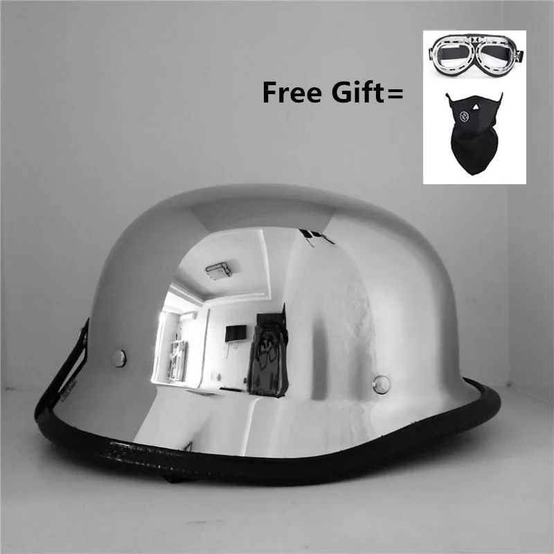 Шлем мотоциклетный с защитой головы для мужчин винтажный ретро немецкий защиты