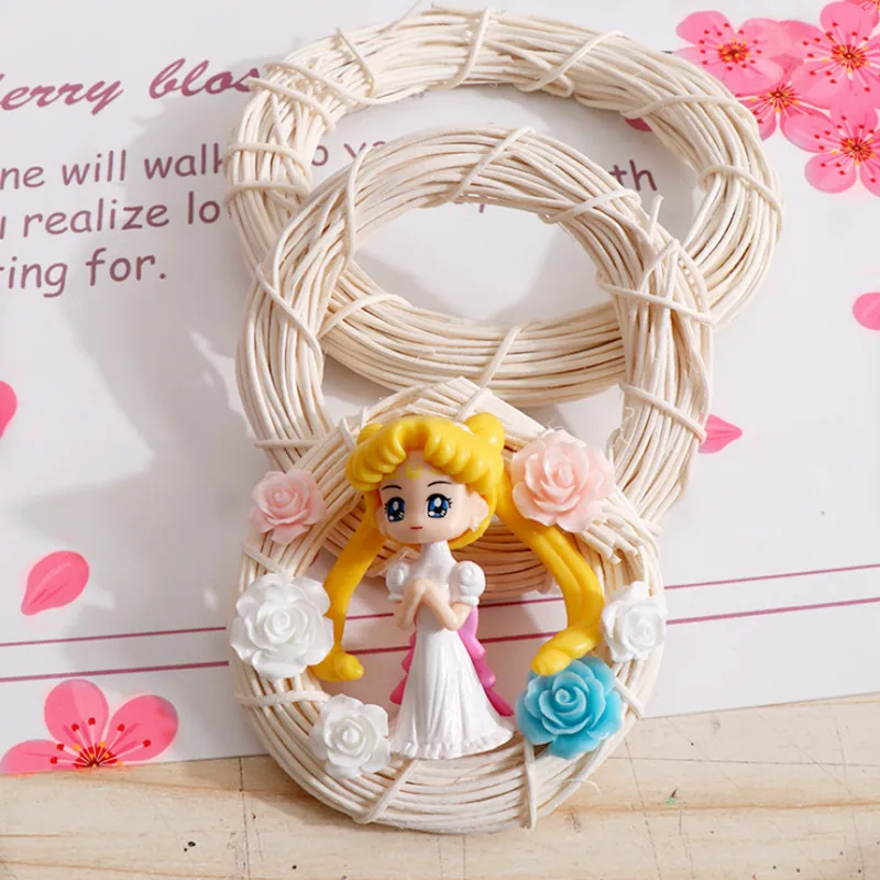 Белое раттановое кольцо искусственных гирлянд и венков с сухими цветами размером от 8 до 25 см для декора дома на Рождество, Пасху и свадьбу в стиле DIY.