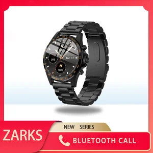 zarks smart watch men watch calling business bluetooth phone metal dial sports fitness mens smart watch watch free global shipping