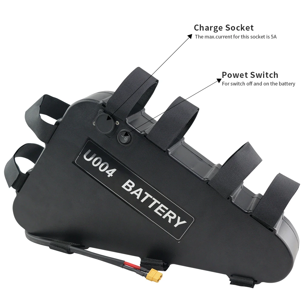 52 volt Ebike Battery 20Ah 48V 18Ah 15Ah 12.5Ah Triangle Battery+Charger for 1800W 1500W 1200W 1000W 750W Motor Kits | Спорт и