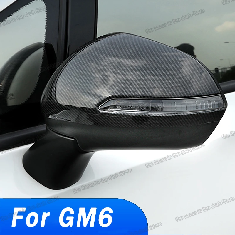 

Lsrtw2017 Car Rearview Cover Protector Trims for Trumpchi Gac Gm6 M6 2019 2020 2021 Accessories Auto Decoration Styling