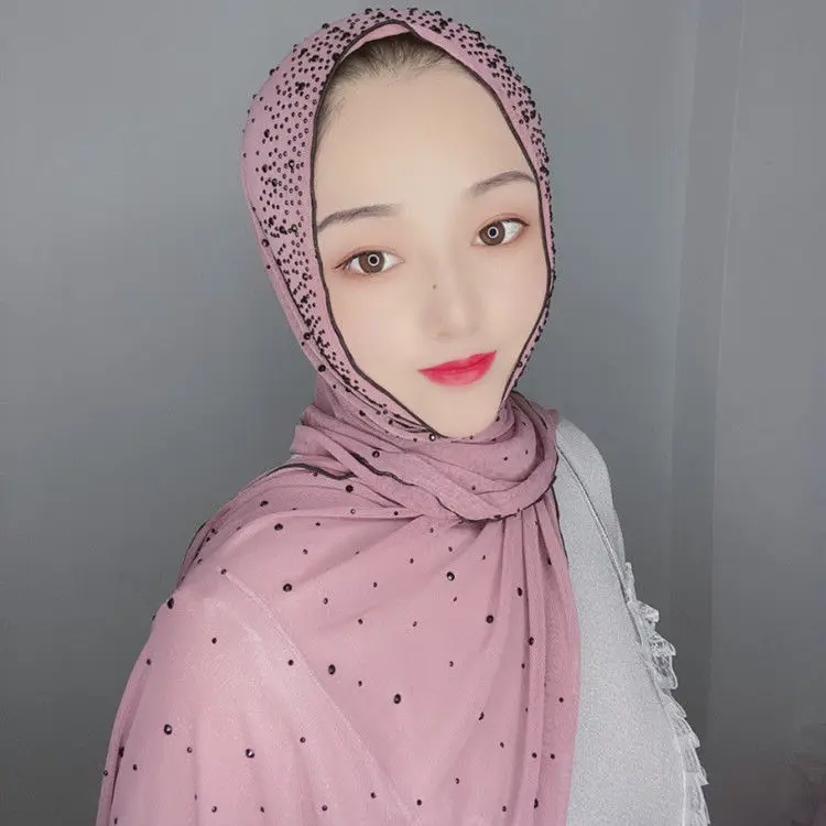 

Мусульманская марля, новинка, летняя тонкая сетка, марля, фарфоровый шарф, модный Свободный газовый шарф для женщин