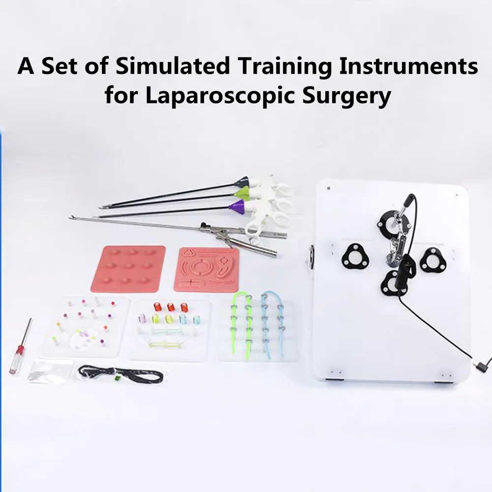 

A complete set of laparoscopic surgery training simulator,Needle-holding forceps, separating forceps, separating clip, etc