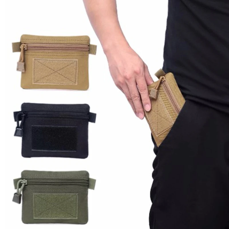 

Для повседневного использования, Молле сумка кошелек Водонепроницаемый Портативный дорожная сумка поясная на молнии для отдыха на природе...