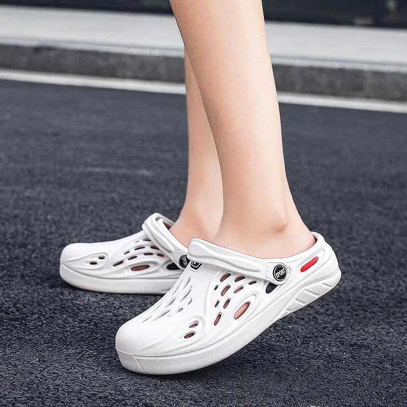 

Non-Leather Casual Shoes Men's Clogs Ladies Jelly Sandals Flip Flops Man Brand Sports Men Original 2021 Summer Luxury Clapper