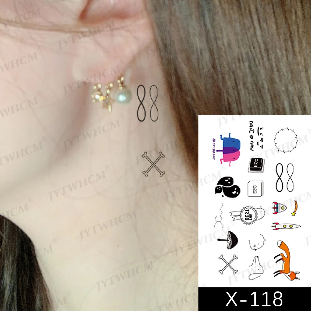 Водостойкая Временная тату-наклейка сердце пистолет флэш старый школьный