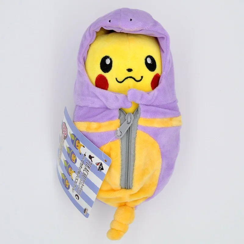 Cosplay Dedenne 20 см спальный мешок Пикачу Плюшевые игрушки куклы косплей Чаризард Ekans Eevee мягкая одежда Кукла животного для детей подарок - Color: Cosplay Dedenne