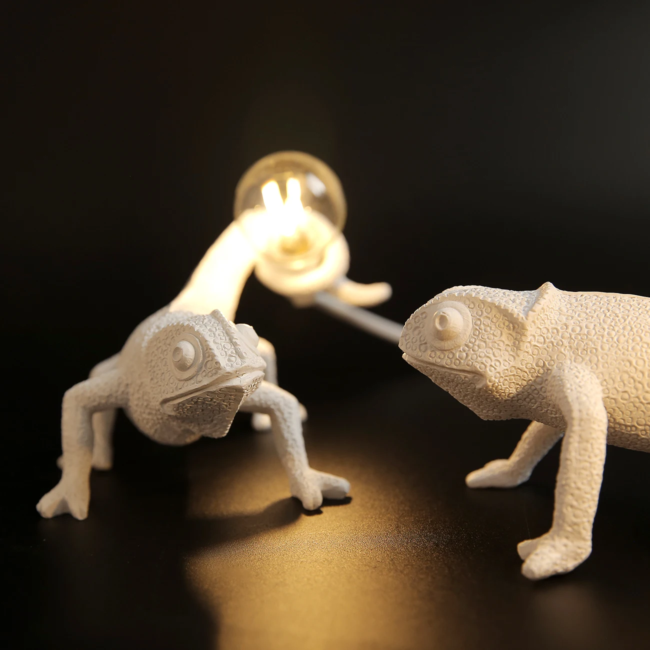 Ночник seletti lizard скандинавский светодиодный светильник из смолы с животными