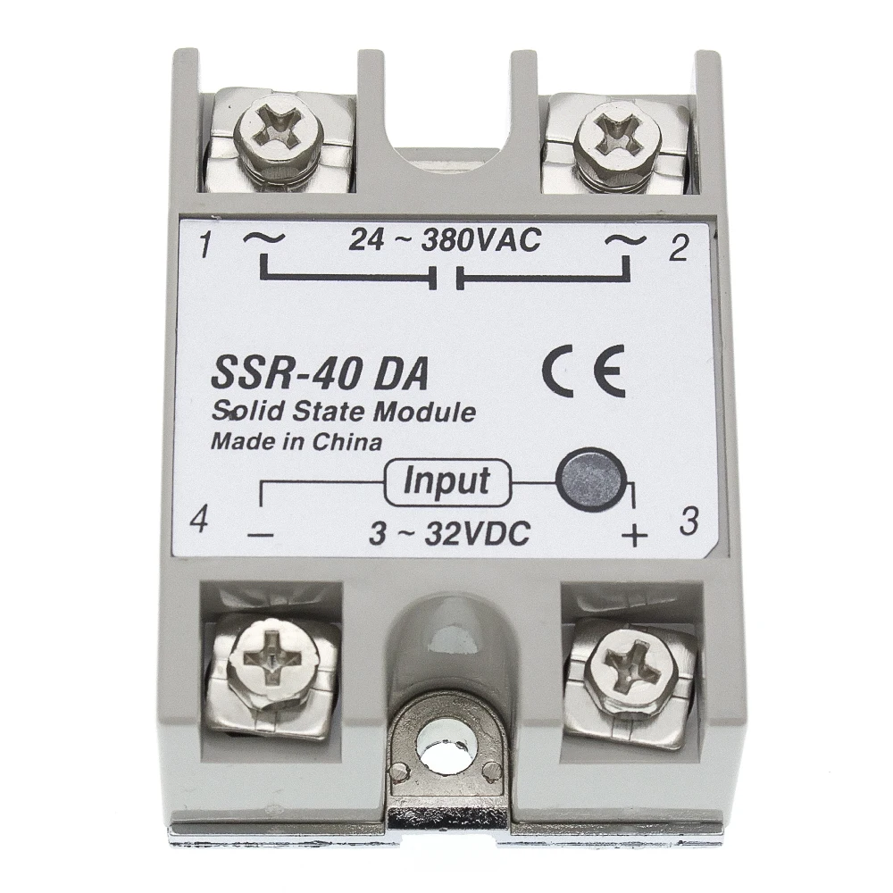 Реле 40A ssr выход 3 32VDC 24 380 В переменного тока 1 шт. SSR 40 от производителя|relay ssr|relay 40arelay
