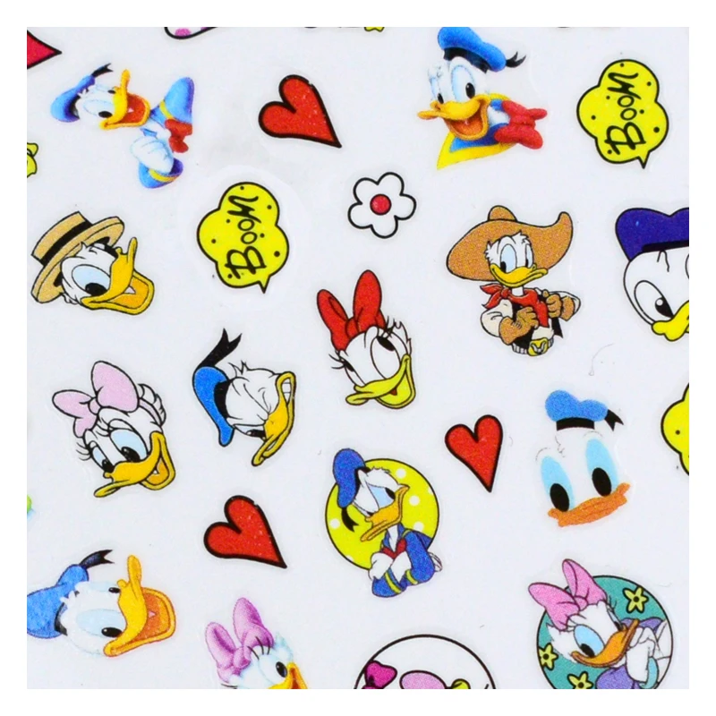 

1pcs Disney cartoon Snow White character nail stickers Rapunzel Donald Duck nail decoration adhesive applique accessories.
