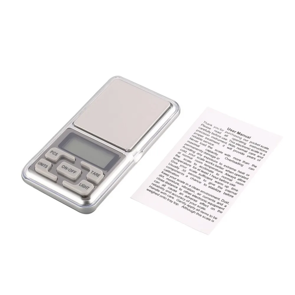 Цифровые карманные мини-весы точность 1000 г 0 1 g/tl/oz/ct/gn измерение веса для кухни
