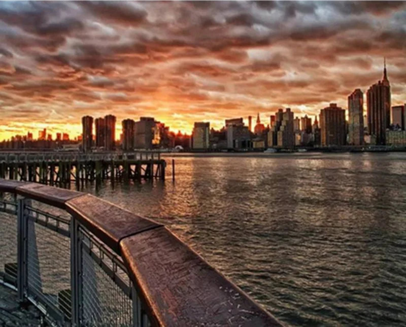 

Adult Oil Painting By Numbers On Canvas Landscape Handpainted Gift Kits Pictures By Numbers Different Bridge Home Decoration