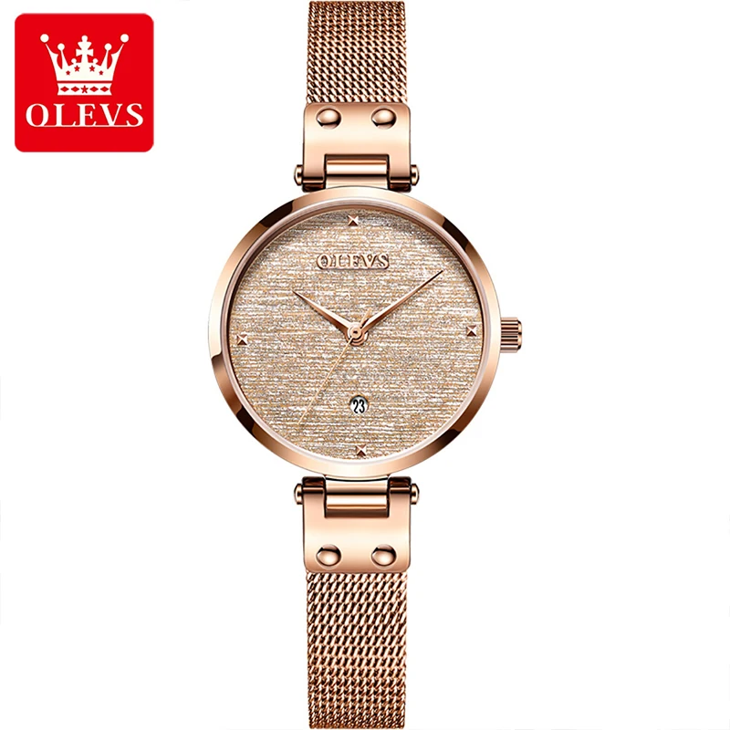 

OLEVS 2021 New Ceramic Fashion Casual Women 30M Waterproof Watch Luminous Quartz Movement Accurate Timekeeping Watches 5887