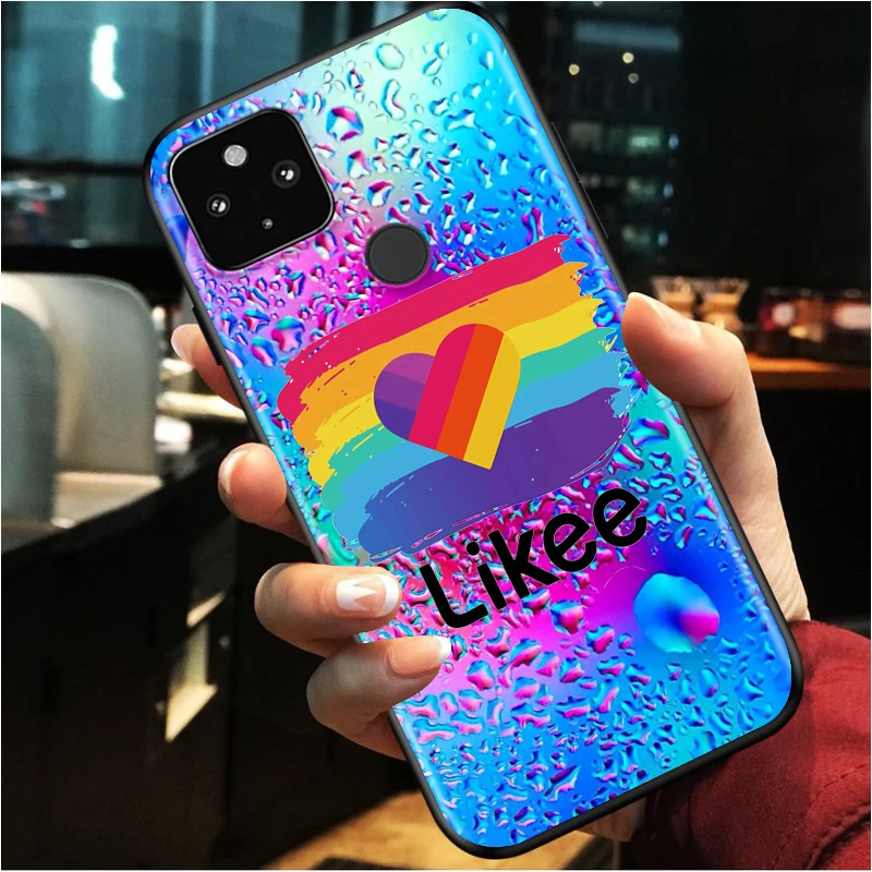 

Cute Funny Likee Shockproof Cover for Google Pixel 5 5A 4 4A XL 5G Black Phone Case Shell Soft Fundas Coque Capa