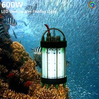 ac220 240v 600w 30m cable green blue white deep sea led underwater fishing lights lure bait attracting squid