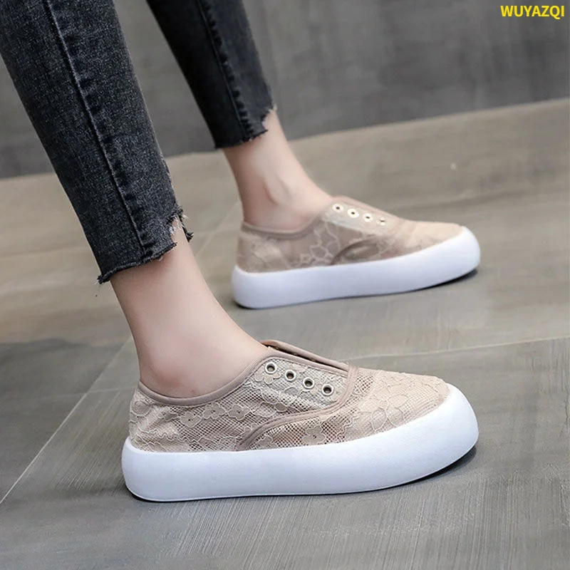 

Женская обувь WUYAZQI, дышащая спортивная обувь, Уличная обувь на толстой подошве, сетчатая повседневная женская обувь, Размеры S