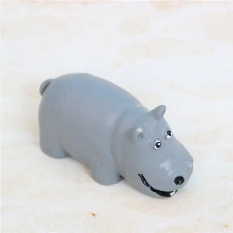 Бегемот миниатюрные фигурки животных мини мох микропейзаж бонсай узоры