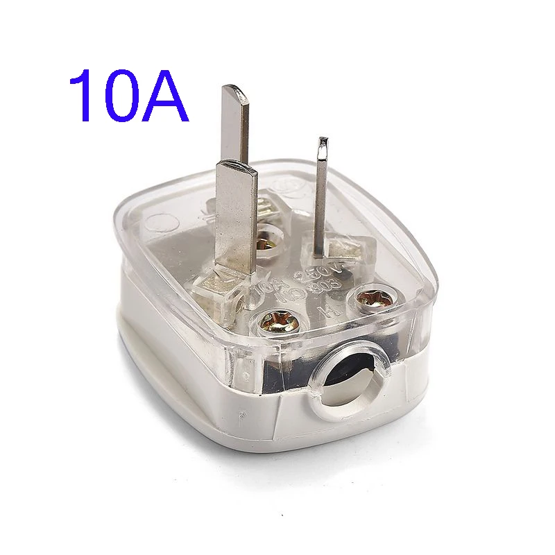 10A AU Plug AC гнездо адаптера питания 16A 250 В соединительный кабель Электрический штекер белый Мужской адаптер конвертер съемный штекер - Цвет: 10A