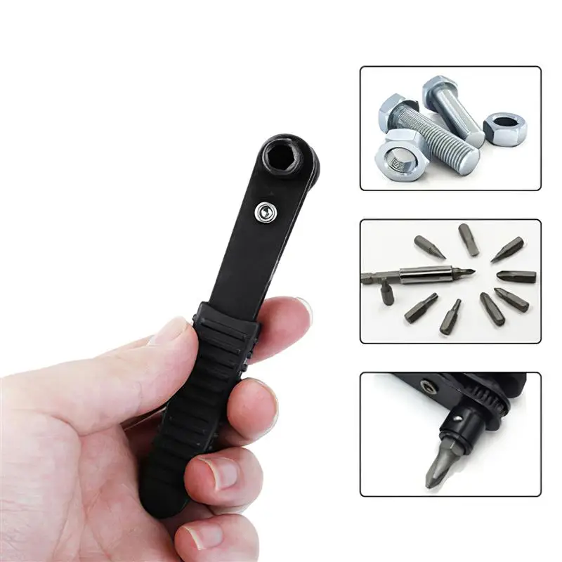 Отвертка с храповым механизмом 90 градусов из высокоуглеродистой стали 1/4 дюйма