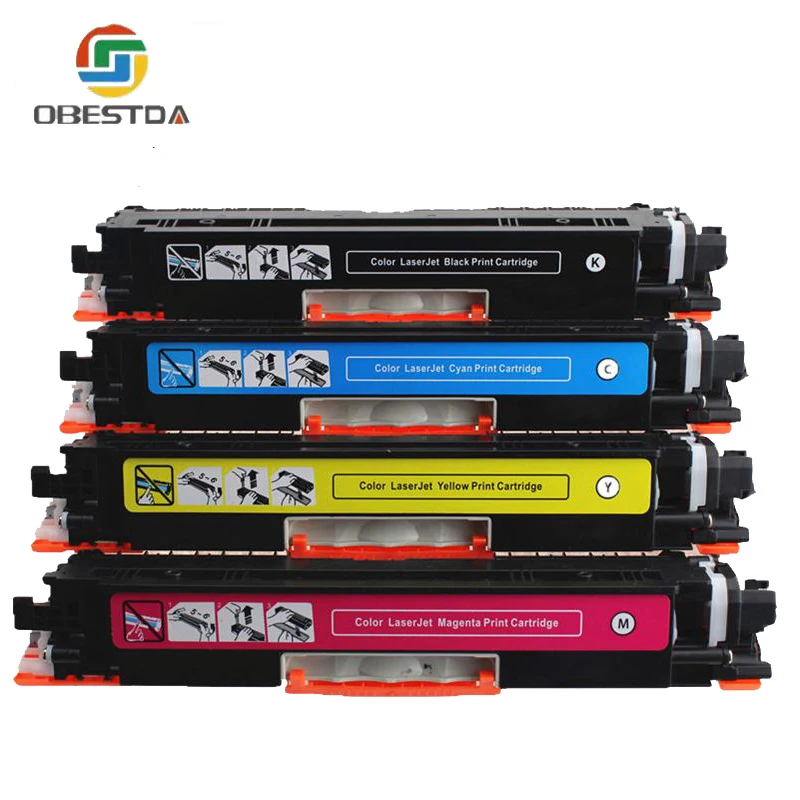 CE310 CE310A 313A 126A 126 совместимый цветной картридж с тонером для принтера HP LaserJet Pro CP1025
