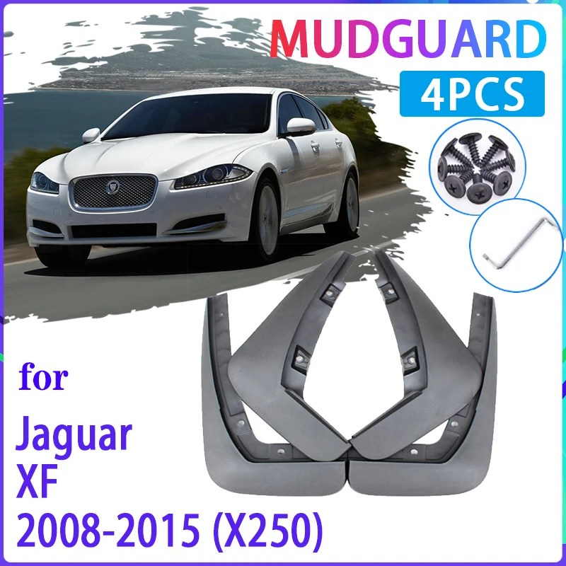 

4 PCS Car Mud Flaps for Jaguar XF X250 2008~2015 Mudguard Splash Guards Fender Mudflaps Auto Accessories