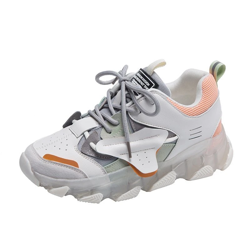 Женские кроссовки на массивной платформе повседневные сетчатые роскошная