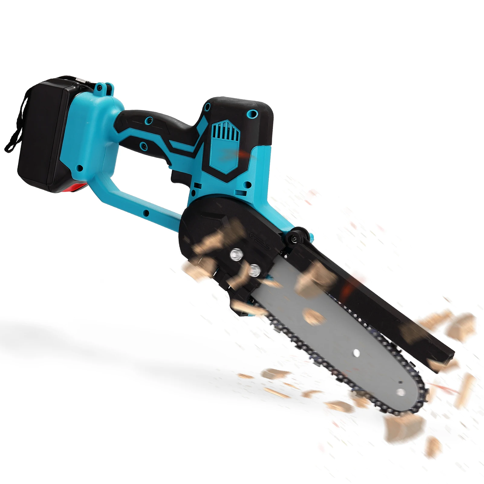 

21V Mini Electric Pruning Saw Rechargeable Mini Chainsaw Saw Wood Spliting Chainsaw One-handed Woodworking Tool With 2 Battery