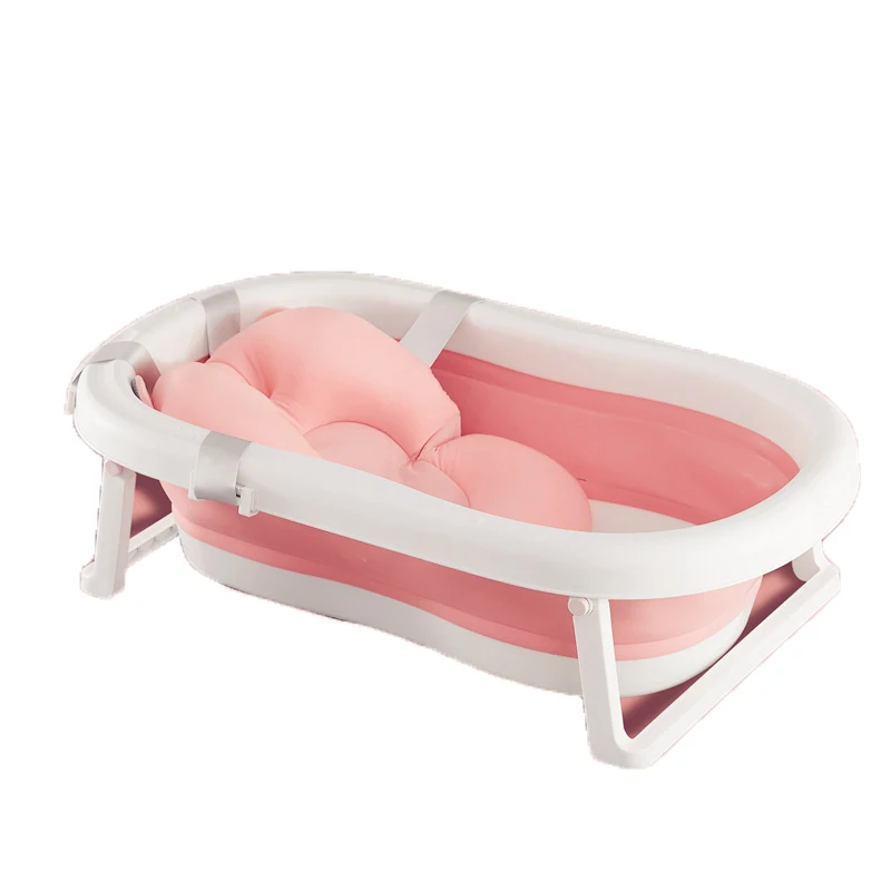 

Multifunctional foldable children's folding tub baby bath tub household newborn thickened bath tub bath bucket free shipping