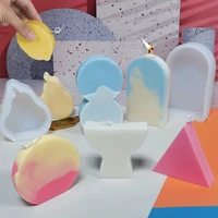 geometric door aromatherapy candle silicone mold diy car fragrant stone handmade soap soap plaster abrasive tool