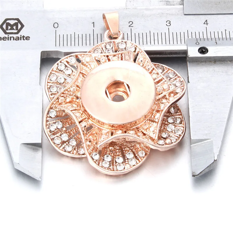 Новинка ювелирное изделие с кнопками розовое золото кристалл цветок кнопка
