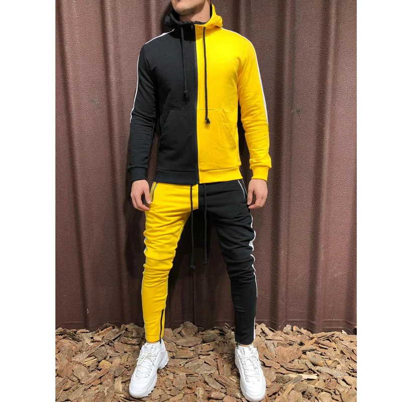 Мужская 3 цветная молния с шапкой для фитнеса спорта на открытом воздухе бега