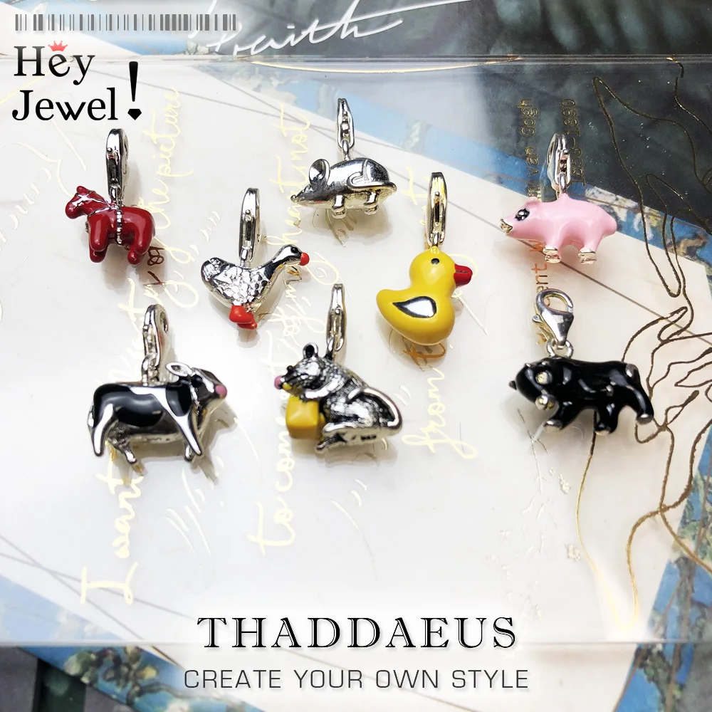 Очаровательная подвеска с животными на ферме хорошие ювелирные изделия в