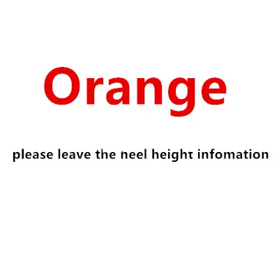 Orange M shoes B est high heels top quality - Color: Orange