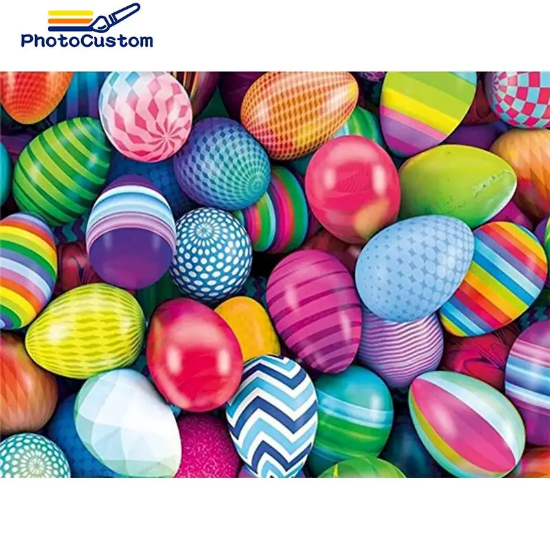 

PhotoCustom Coloring By Number Colors egg Kits Home Decoration Pictures Painting By Number Scenery HandPainted Art Gift