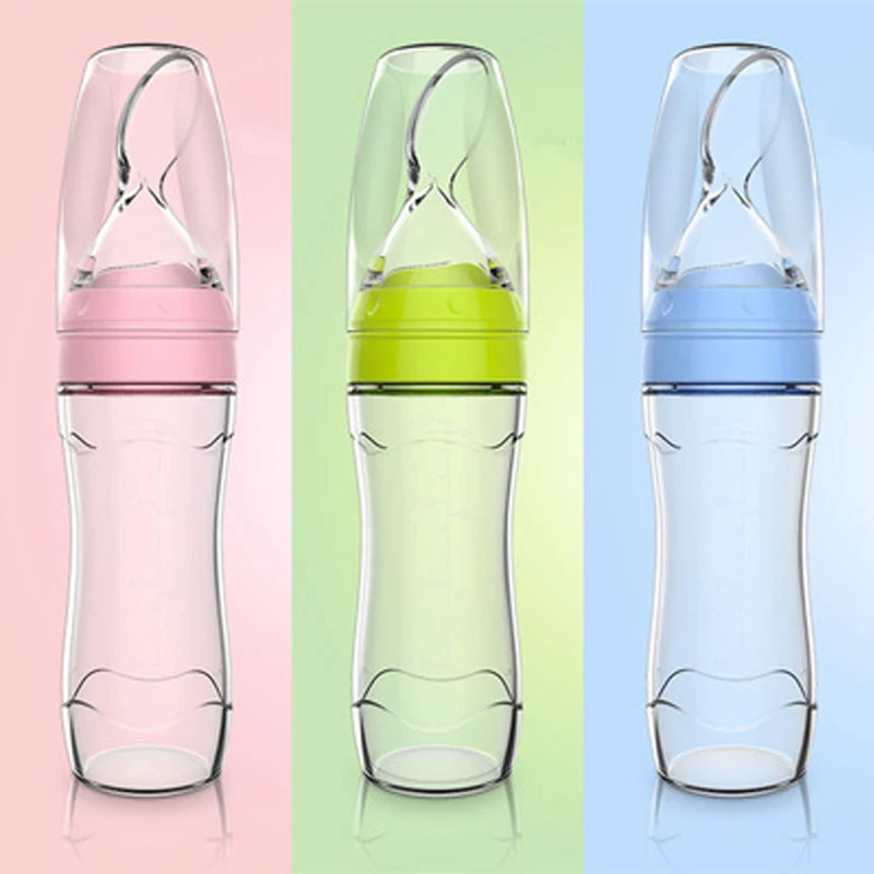 

Ложка для кормления, Детские принадлежности, детская ложка для риса, ложка для детского кормления, силиконовая сдавливаемая пищевая добавк...