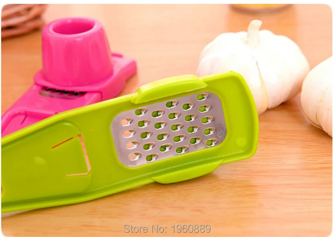 1pc Household Garlic Peeler Functional Ginger Press Grinding Grater Planer Slicer Cutter Cooking Tool Kitchen Accessories | Дом и сад