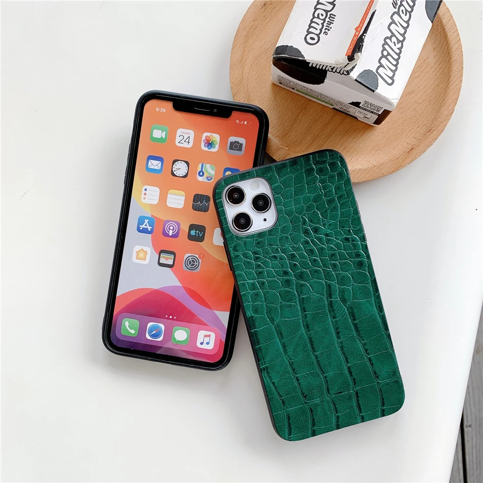 Retro Vintage Họa Tiết Cá Sấu Họa Tiết Da PU Ốp Lưng Điện Thoại Xiaomi Cc9 9 T 10X A3 Redmi Note 7A 8 9C 10 Pro Ốp Lưng xiaomi leather case design