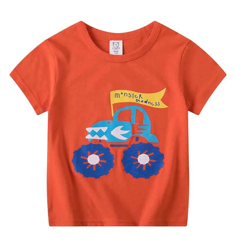 

ZWF833 Summer Baby Boys Shirts Short Sleeve Clothes for Girls Good Quality Cotton Breathable Fashion Kids Tops Outwear